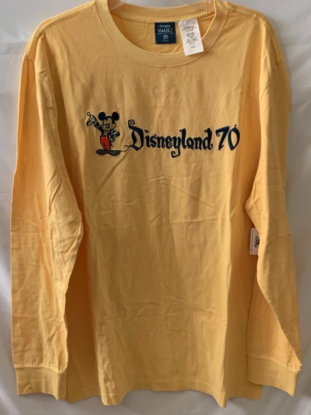 DISNEYLAND RESORT Men'sVault Collection 70 Mickey Mouse Long Sleeve Tee Sz LARGE